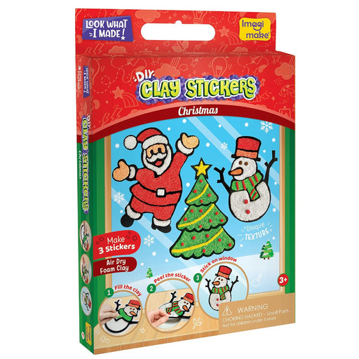Imagimake DIY Clay Stickers Christmas Kit-Action & Toy Figures-Imagimake-Toycra