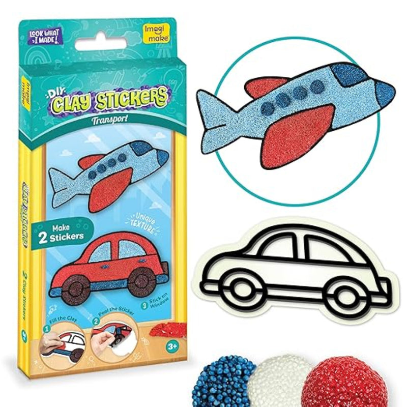 Imagimake DIY Clay Stickers Transport