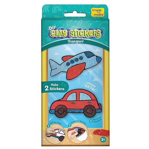 Imagimake DIY Clay Stickers Transport-Kids Games-Imagimake-Toycra
