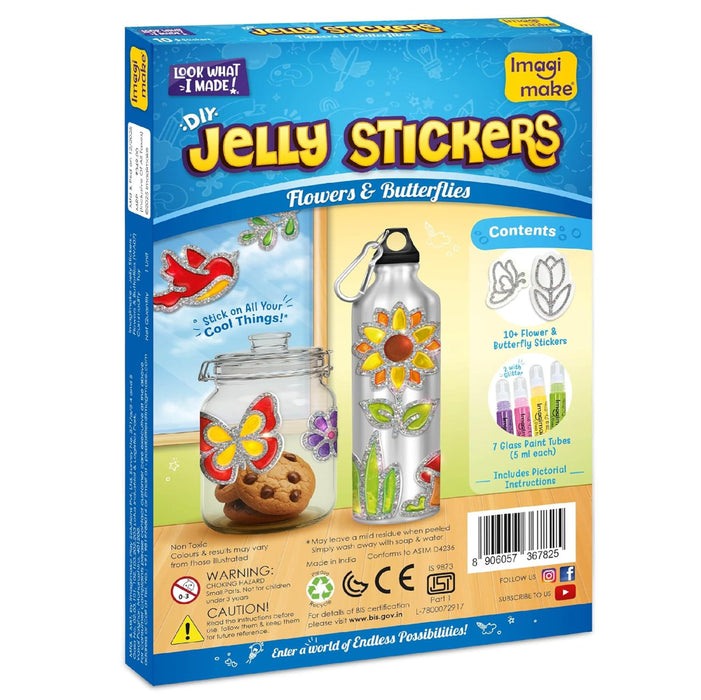 Imagimake DIY Jelly Stickers – Flowers & Butterflies