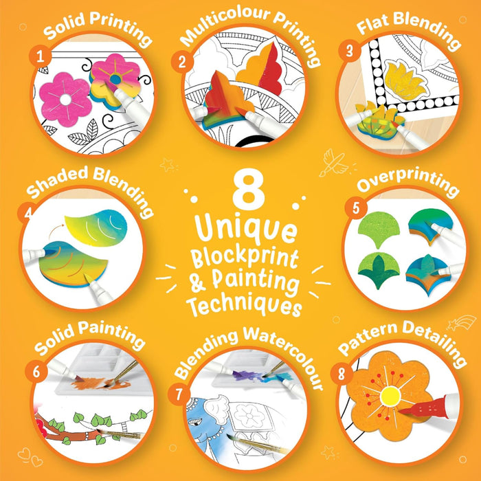 Imagimake DIY Madhubani Art Kit | Make 12 Paintings-Arts & Crafts-Imagimake-Toycra