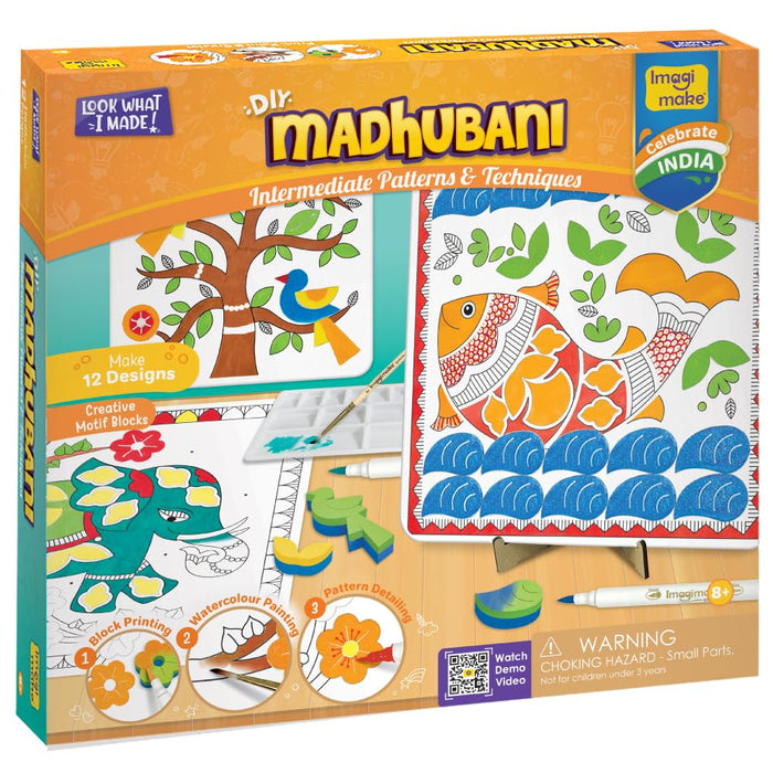 Imagimake DIY Madhubani Art Kit | Make 12 Paintings-Arts & Crafts-Imagimake-Toycra