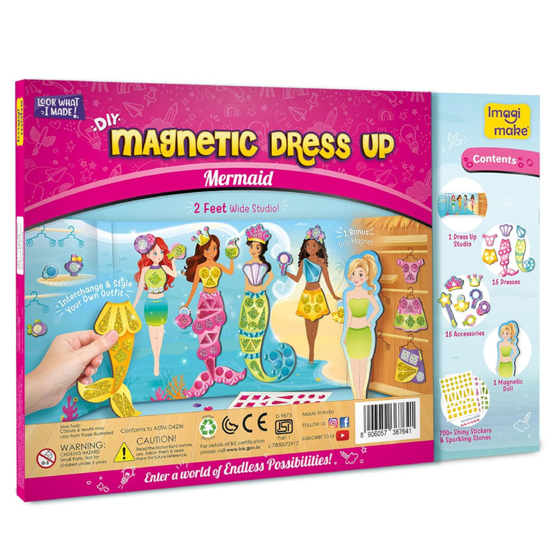 Imagimake DIY Magnetic Dress-Up Mermaid