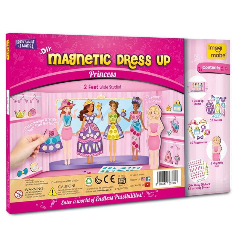 princess magnetic dress up Imagimake DIY Magnetic Dress-Up Princess