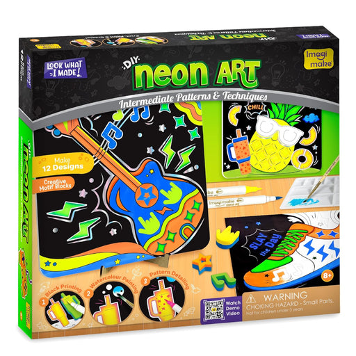 Imagimake DIY Neon Art Kit-Action & Toy Figures-Imagimake-Toycra