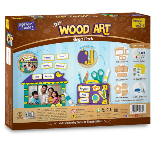 Imagimake DIY Wood Art Mega Pack-Arts & Crafts-Imagimake-Toycra