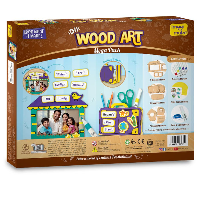 Imagimake DIY Wood Art Mega Pack-Arts & Crafts-Imagimake-Toycra
