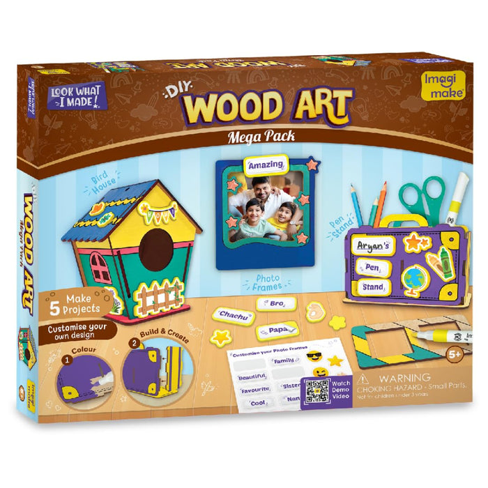 Imagimake DIY Wood Art Mega Pack-Arts & Crafts-Imagimake-Toycra