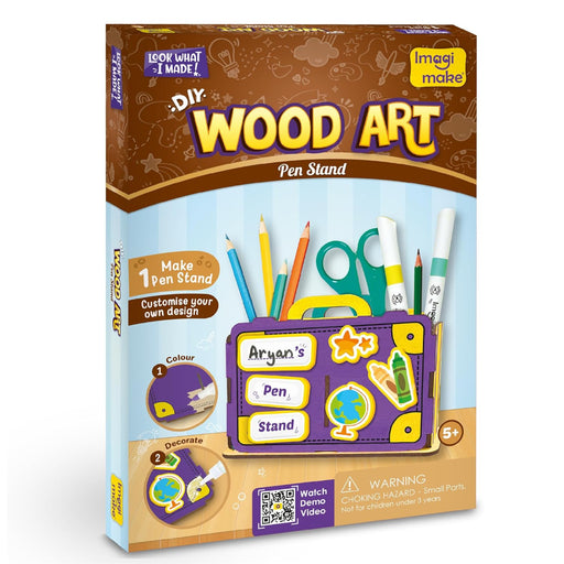 Imagimake DIY Wood Art Pen Stand-Arts & Crafts-Imagimake-Toycra