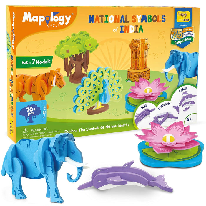 Imagimake Foam Mapology National Symbols Of India-Learning & Education-Imagimake-Toycra