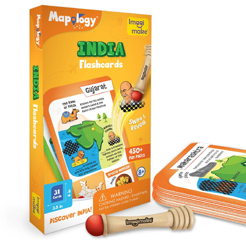 Imagimake Kids Mapology India Flash Cards