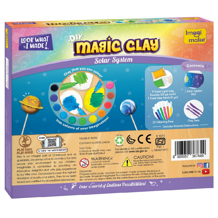 Imagimake Magic Clay | Colour & Create | Solar System Craft Kit