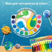 Imagimake Magic Clay | Colour & Create | Solar System Craft Kit