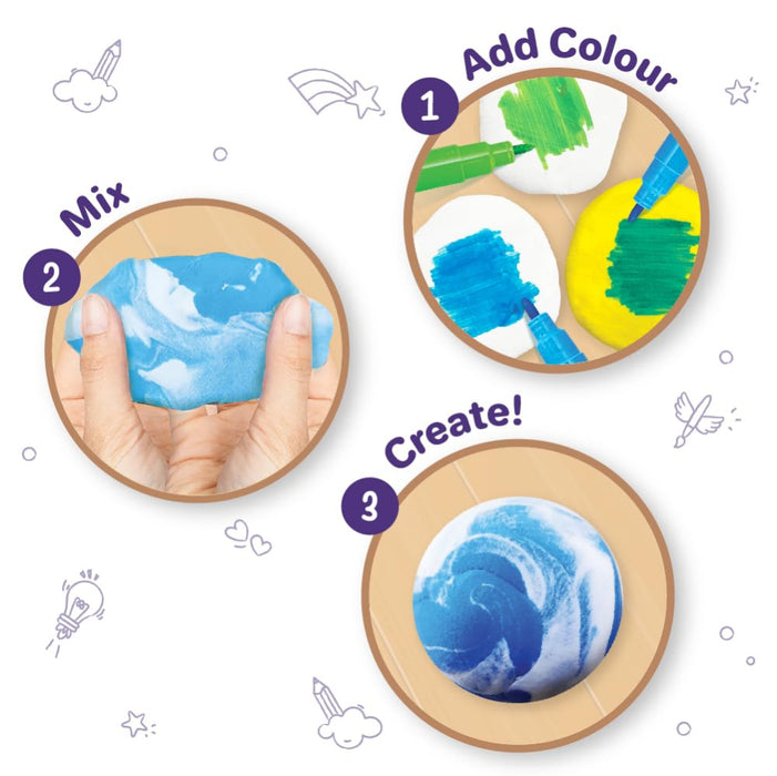 Imagimake Magic Clay | Colour & Create | Solar System Craft Kit