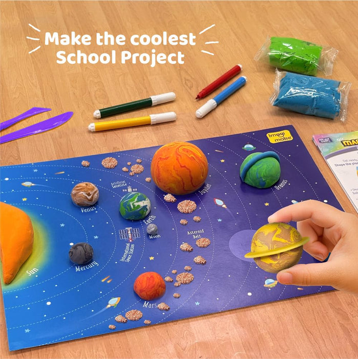 Imagimake Magic Clay | Colour & Create | Solar System Craft Kit