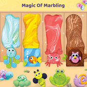 Imagimake Magic Clay Marbling Animals Craft Kit