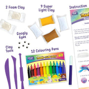 Imagimake Magic Clay Marbling Animals Craft Kit
