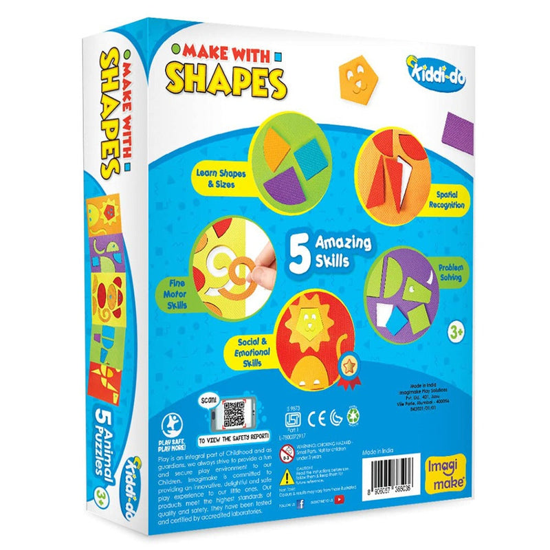 Imagimake Make with Shapes - Animals Theme