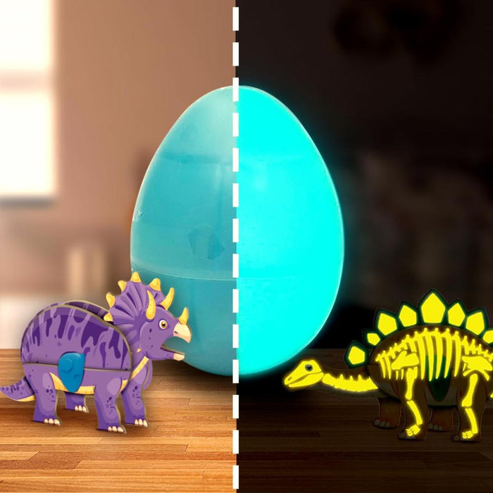 Imagimake Mapology Glow In The Dark Dinos & Egg - Set Of 3 Eggs-Puzzles-Imagimake-Toycra