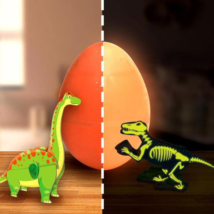 Imagimake Mapology Glow In The Dark Dinos & Egg - Set Of 3 Eggs-Puzzles-Imagimake-Toycra