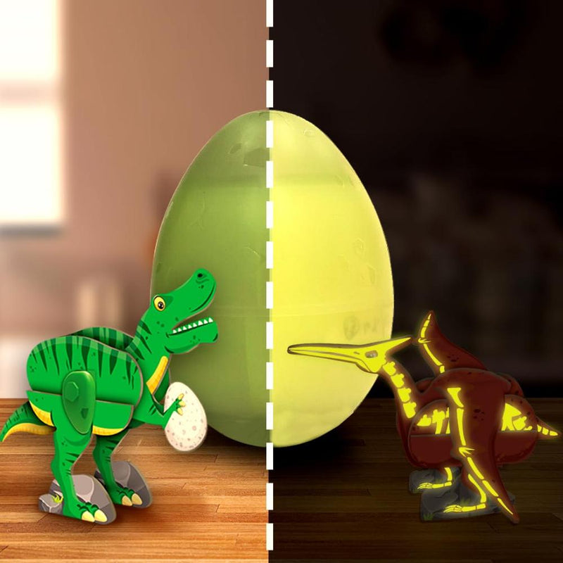 Imagimake Mapology Glow In The Dark Dinos & Egg - Set Of 3 Eggs