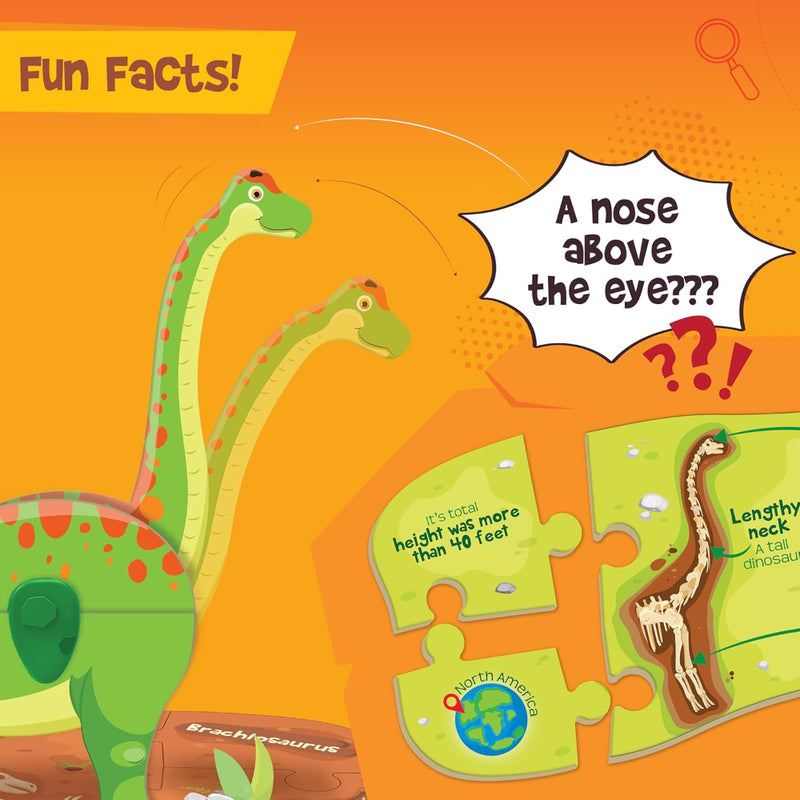 Imagimake Mapology Glow in The Dark Dinosaur Figure Set & Egg