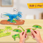 Imagimake Mapology Glow in The Dark Dinosaur Figure Set & Egg
