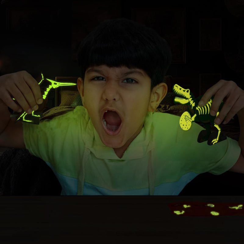 Imagimake Mapology Glow in The Dark Dinosaur Figure Set & Egg