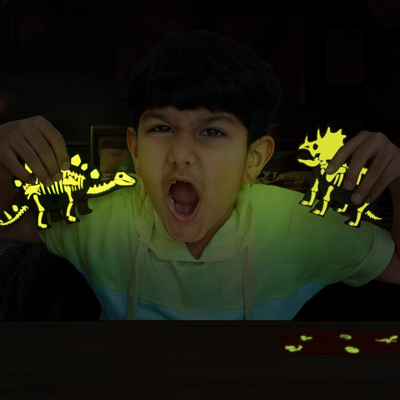 Imagimake Mapology Glow in The Dark Dinosaur Figure Set & Egg