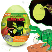 Imagimake Mapology Glow in The Dark Dinosaur Figure Set & Egg
