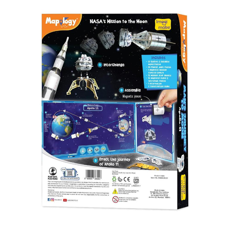 Imagimake Mapology Man's Journey To Moon Apollo - 11