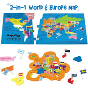 Imagimake Mapology World With Flags & Flashcards With 1 Monument Set