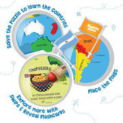 Imagimake Mapology World With Flags & Flashcards With 1 Monument Set