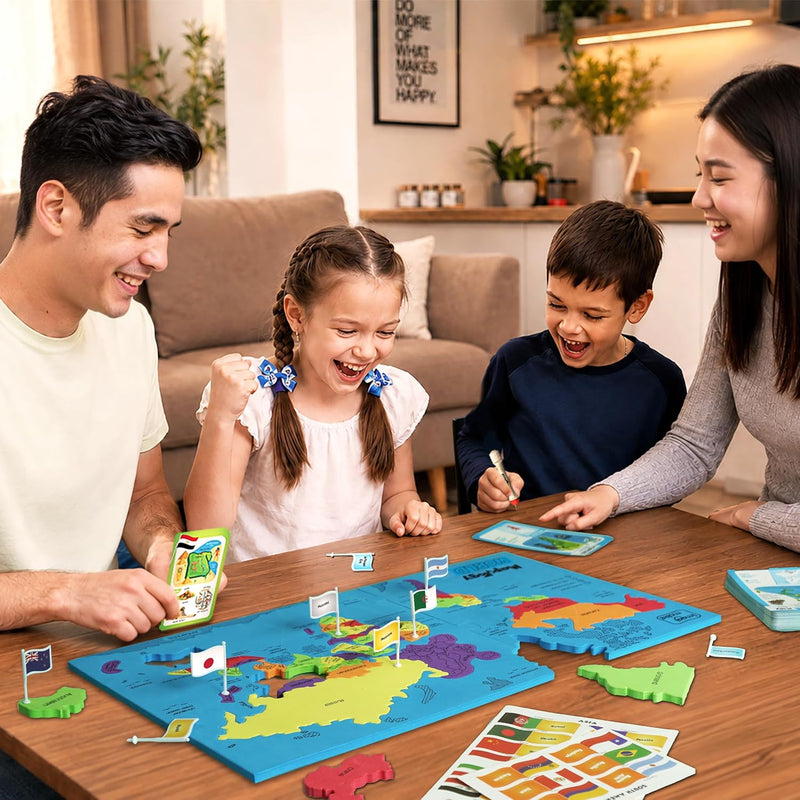 Imagimake Mapology World With Flags & Flashcards With 1 Monument Set