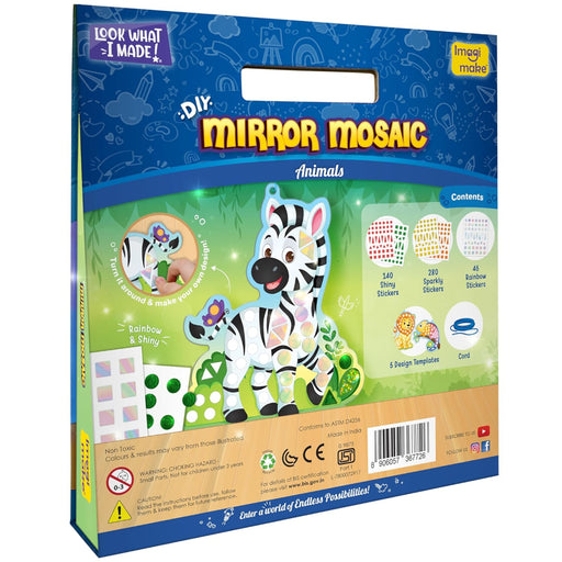 Imagimake Mirror Mosaic : Animals-Kids Games-Imagimake-Toycra