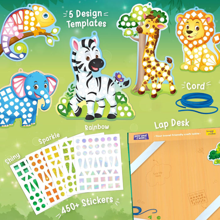 Imagimake Mirror Mosaic : Animals-Arts & Crafts-Imagimake-Toycra