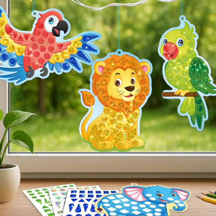 Imagimake Mirror Mosaic : Animals & Birds-Arts & Crafts-Imagimake-Toycra