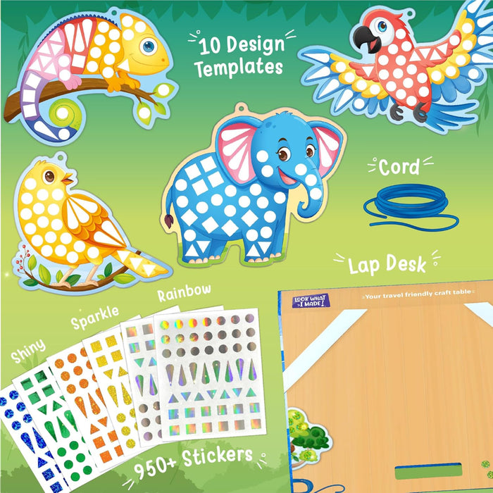 Imagimake Mirror Mosaic : Animals & Birds-Arts & Crafts-Imagimake-Toycra