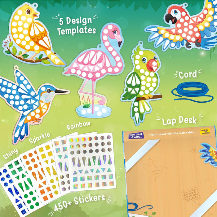 Imagimake Mirror Mosaic : Birds-Arts & Crafts-Imagimake-Toycra