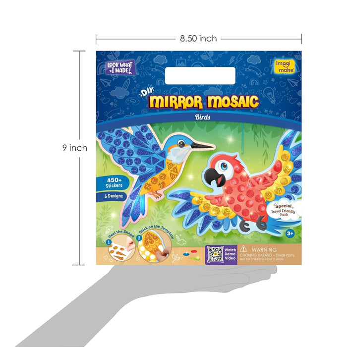 Imagimake Mirror Mosaic : Birds-Arts & Crafts-Imagimake-Toycra