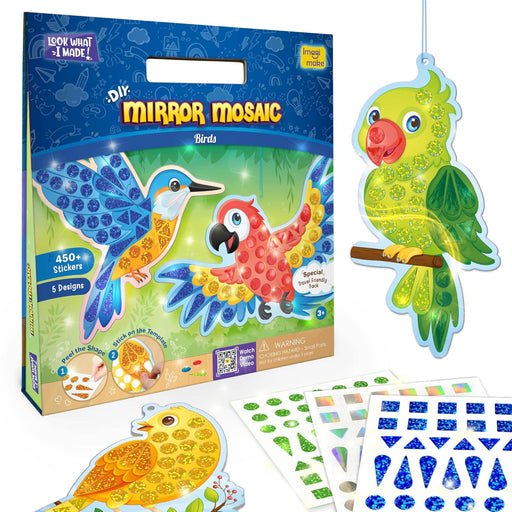 Imagimake Mirror Mosaic : Birds-Kids Games-Imagimake-Toycra