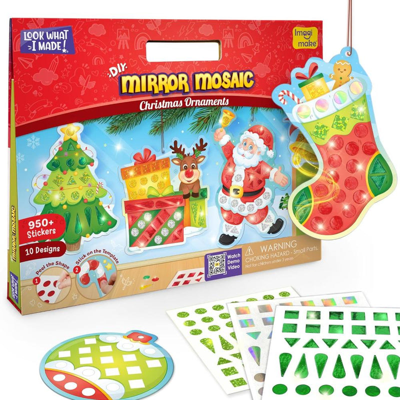Imagimake Mirror Mosaic : Christmas Ornaments
