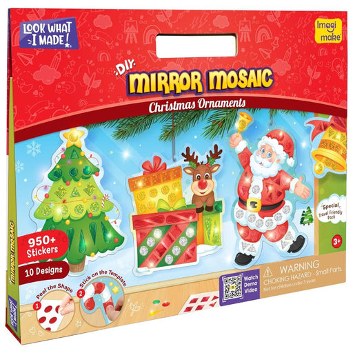 Imagimake Mirror Mosaic : Christmas Ornaments-Arts & Crafts-Imagimake-Toycra