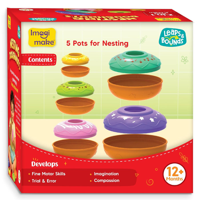 Imagimake Nesting Doughnuts-Pretend Play-Imagimake-Toycra