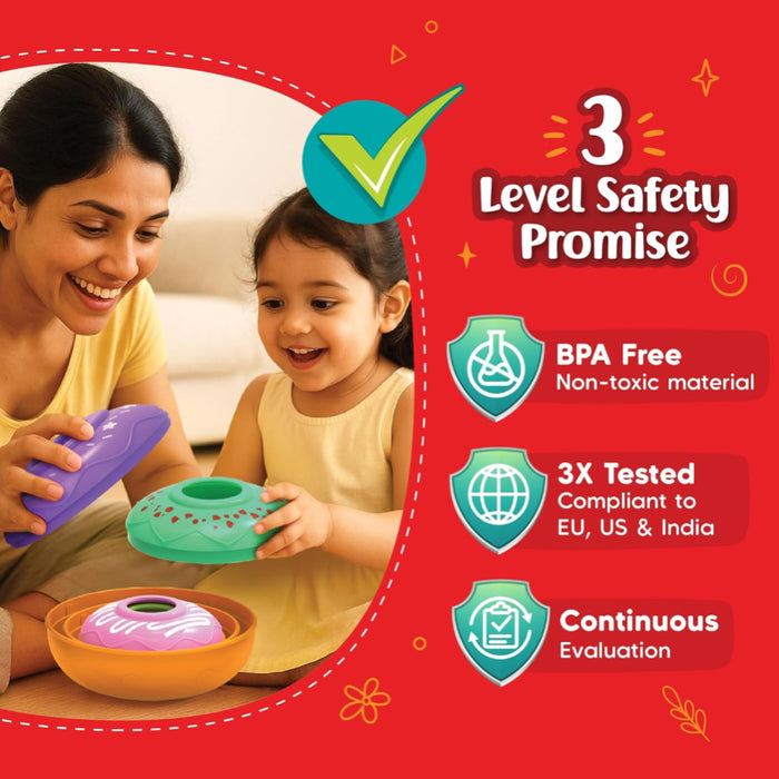 Imagimake Nesting Doughnuts-Pretend Play-Imagimake-Toycra