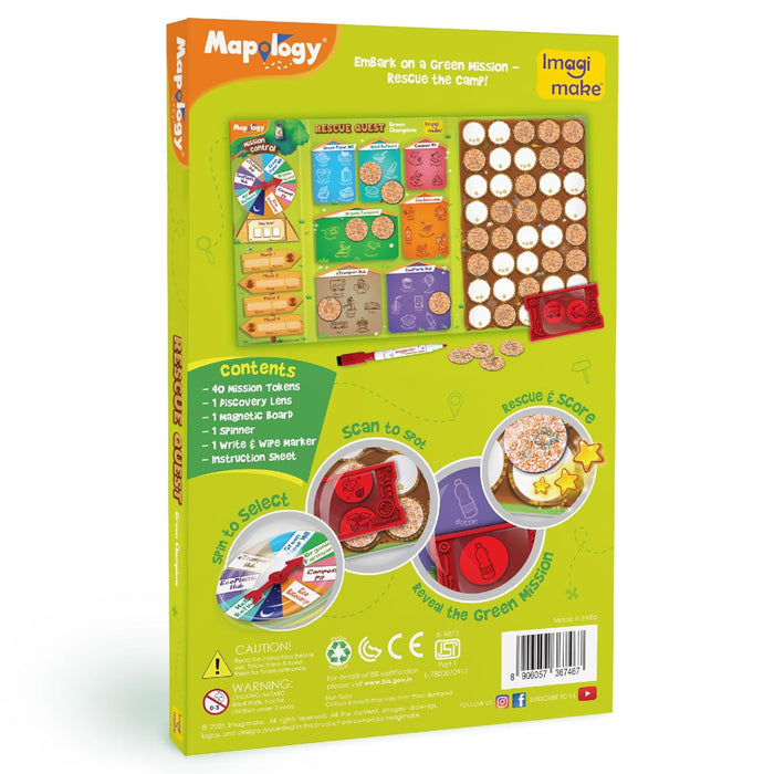 Imagimake Rescue Quest–Green Champions-Board Games-Imagimake-Toycra