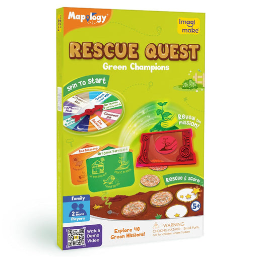 Imagimake Rescue Quest–Green Champions-Board Games-Imagimake-Toycra