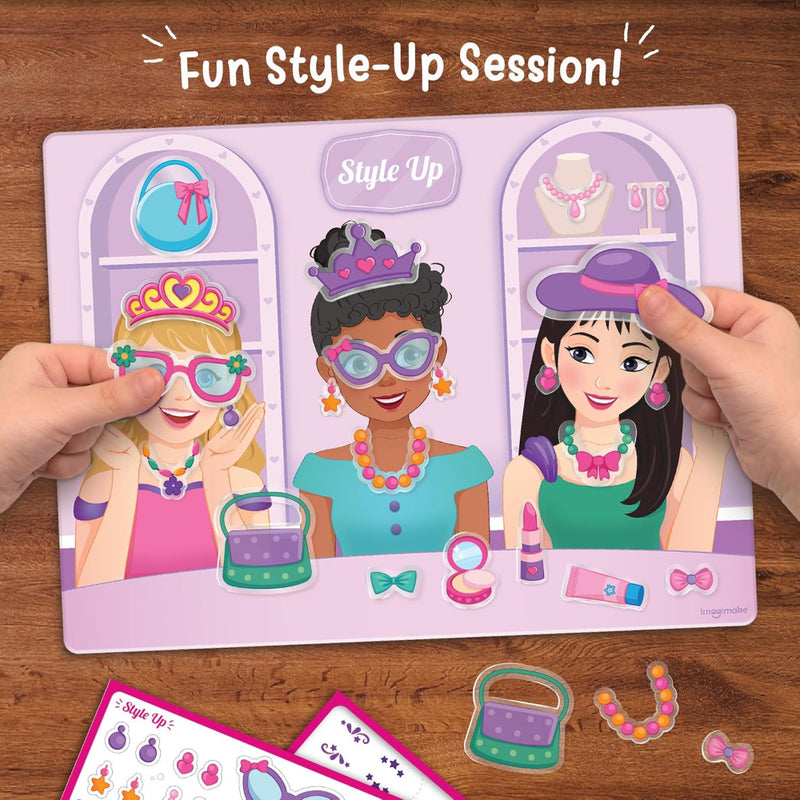 Imagimake Reusable Sticker Fun Hair & Makeup Kit