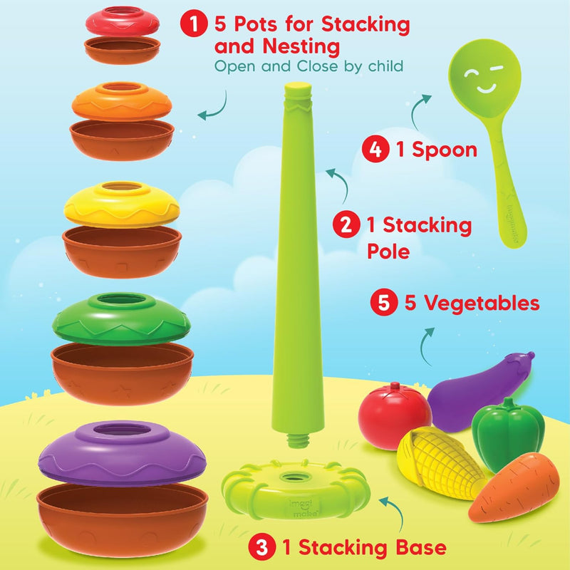Imagimake Stacking Pots Toys
