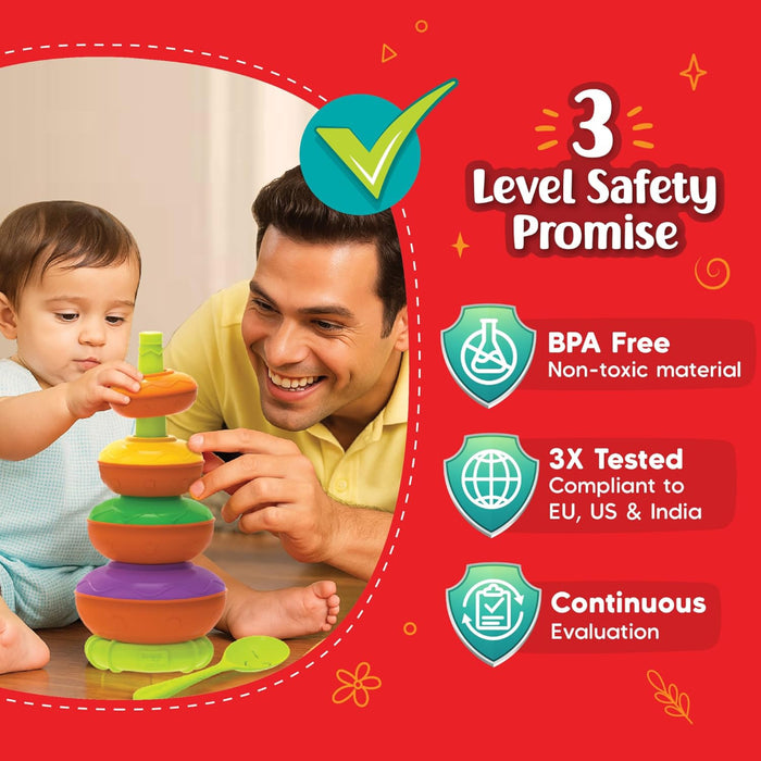 Imagimake Stacking Pots Toys-Early Learning-Imagimake-Toycra